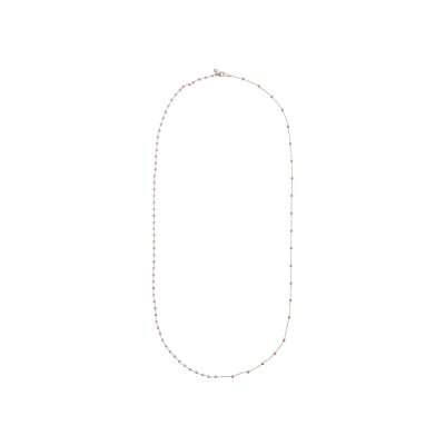 Collier Bronzallure Rosari en métal doré rose à l'or fin 18 carats et quartz