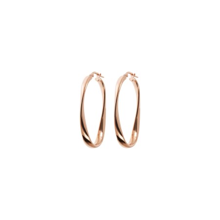 Boucles d'oreilles Bronzallure Purezza en métal doré rose à l'or fin 18 carats