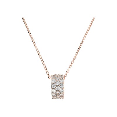 Collier Bronzallure Altissima en métal doré rose à l'or fin 18 carats