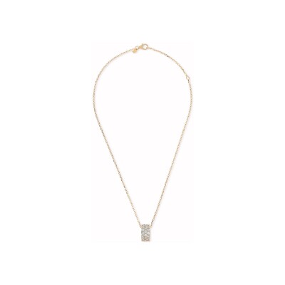 Collier Bronzallure Golden en métal doré à l'or fin 18 carats et zircon