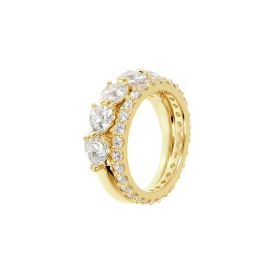 Bague Bronzallure Golden en métal doré rose à l'or fin 18 carats, taille 58