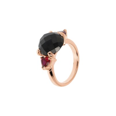 Bague Bronzallure Felicia en métal doré rose à l'or fin 18 carats, taille 52