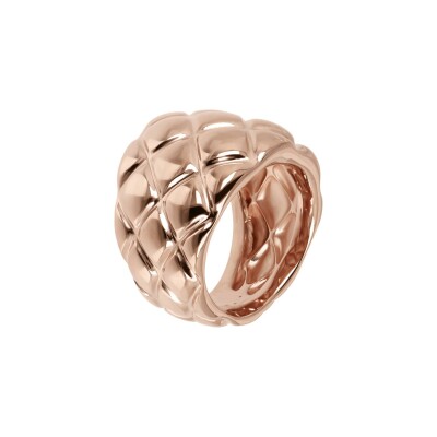 Bague Bronzallure Purezza en métal doré rose à l'or fin 18 carats, taille 56