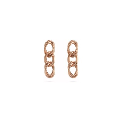 Boucles d'oreilles Bronzallure Purezza en métal doré rose à l'or fin 18 carats