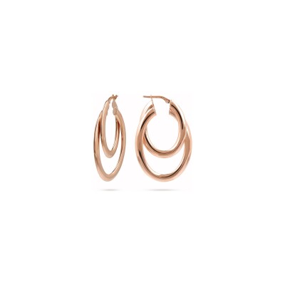 Boucles d'oreilles Bronzallure Purezza en métal doré rose à l'or fin 18 carats