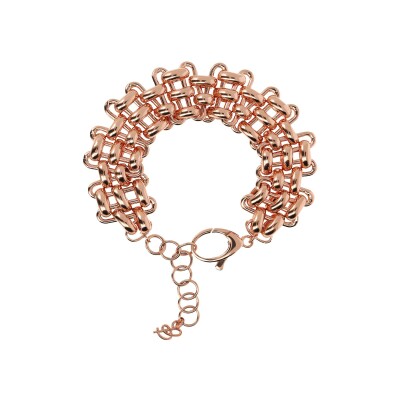 Bracelet Bronzallure Purezza en métal doré rose
