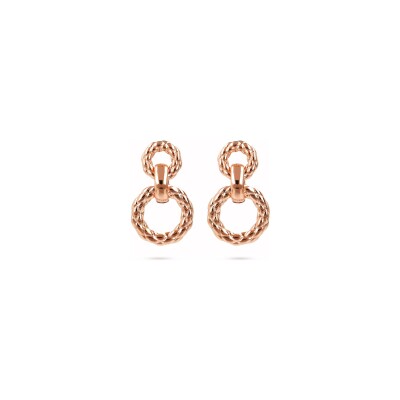 Boucles d'oreilles Bronzallure Purezza en métal doré rose à l'or fin 18 carats