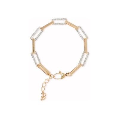 Bracelet Bronzallure Golden en métal doré à l'or fin 18 carats et zircon
