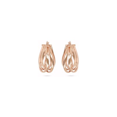 Boucles d'oreilles Bronzallure Purezza en métal doré rose à l'or fin 18 carats