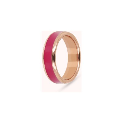 Bague Bronzallure Smalti en métal doré rose à l'or fin 18 carats, taille 52