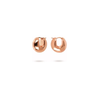 Boucles d'oreilles Bronzallure Purezza en métal doré rose à l'or fin 18 carats