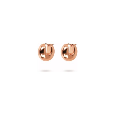 Boucles d'oreilles Bronzallure Purezza en métal doré rose à l'or fin 18 carats
