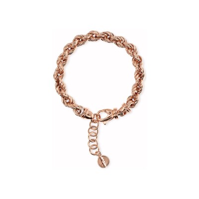 Bracelet Bronzallure Purezza en métal doré rose à l'or fin 18 carats