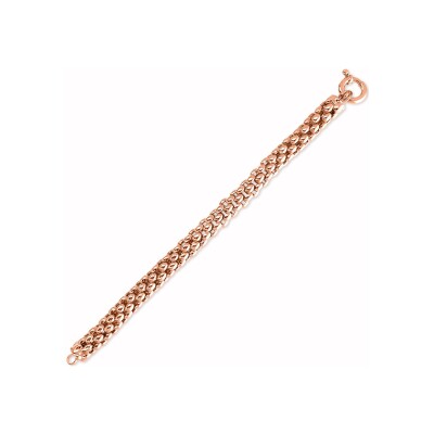 Bracelet Bronzallure Purezza en métal doré rose à l'or fin 18 carats