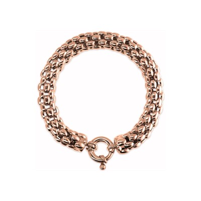 Bracelet Bronzallure Purezza en métal doré rose à l'or fin 18 carats