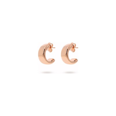 Boucles d'oreilles Bronzallure Purezza en métal doré rose à l'or fin 18 carats