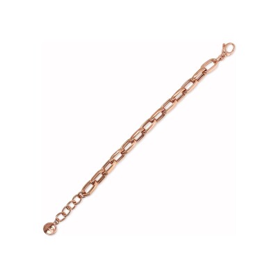 Bracelet Bronzallure Purezza en métal doré rose à l'or fin 18 carats