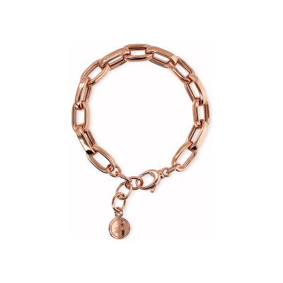 Bracelet Bronzallure Purezza en métal doré rose à l'or fin 18 carats