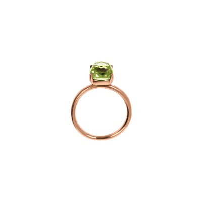 Bague Bronzallure Cocktail en métal doré rose à l'or fin 18 carats et pierre "prisma gem"