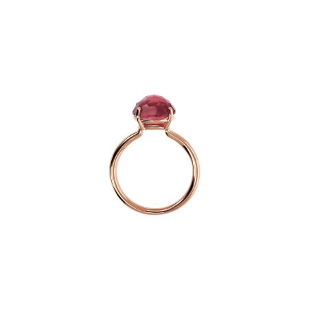 Bague Bronzallure Felicia en métal doré rose à l'or fin 18 carats et pierres de couleurs, taille 56