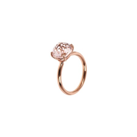 Bague Bronzallure Felicia en métal doré rose à l'or fin 18 carats et pierres de couleurs, taille 52