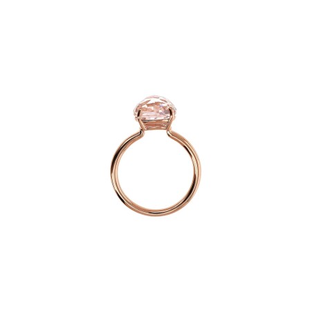 Bague Bronzallure Felicia en métal doré rose à l'or fin 18 carats et pierres de couleurs, taille 52