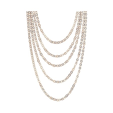 Collier Bronzallure Purezza en métal doré rose à l'or fin 18 carats