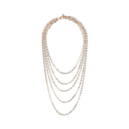 Collier Bronzallure Purezza en métal doré rose à l'or fin 18 carats