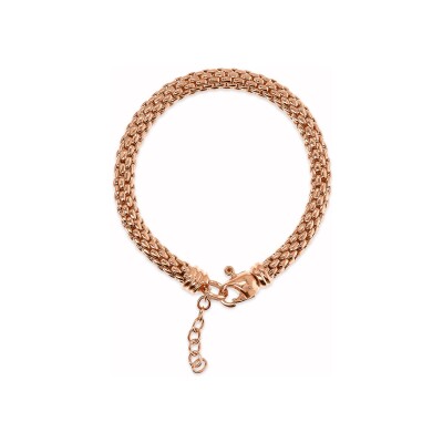 Bracelet Bronzallure Purezza en métal doré rose à l'or fin 18 carats