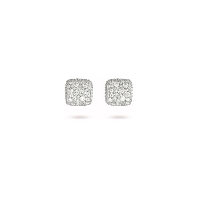 Boucles d'oreilles Bronzallure Golden en métal doré à l'or fin 18 carats et zircon