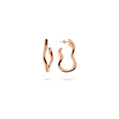Boucles d'oreilles Bronzallure Purezza en métal doré rose à l'or fin 18 carats
