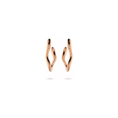 Boucles d'oreilles Bronzallure Purezza en métal doré rose à l'or fin 18 carats