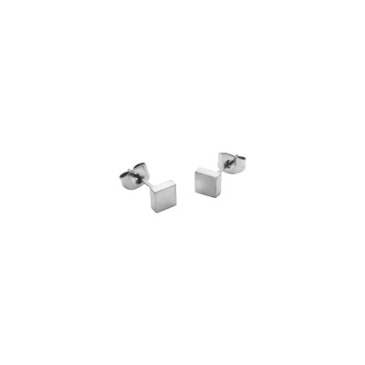 Boucles d'oreilles William Spencer Heritage Moderne en acier