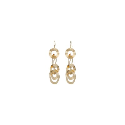 Boucles d'oreilles Etrusca Velvet en métal doré à l'or fin 18 carats 