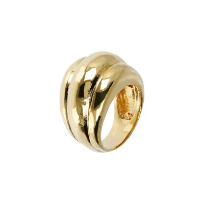 Bague Etrusca Mirage en métal doré à l'or fin 18 carats 