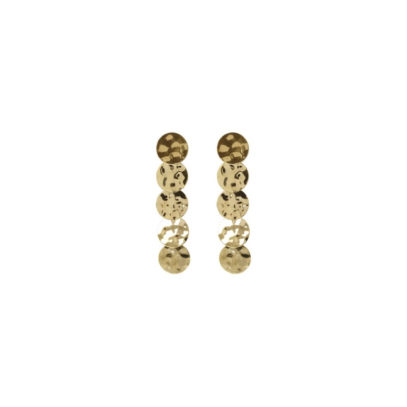 Boucles d'oreilles Etrusca Mirage en plaqué or 