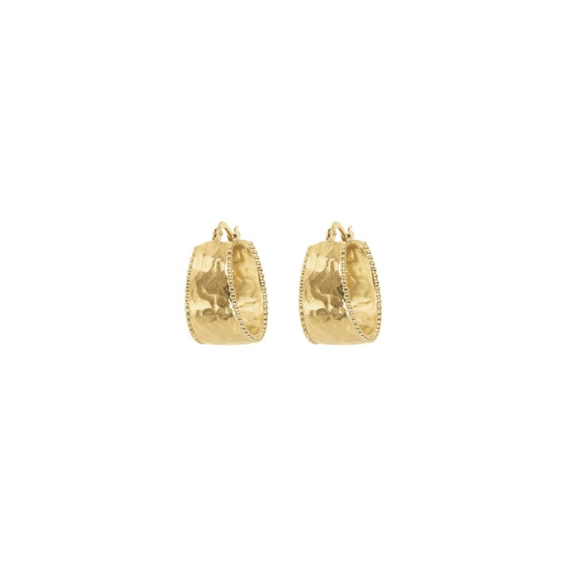 Boucles d'oreilles Etrusca Mirage en plaqué or 