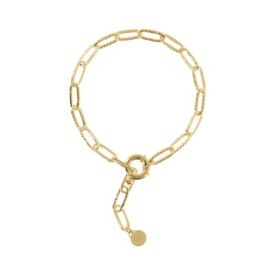 Bracelet Etrusca en métal doré à l'or fin 18 carats