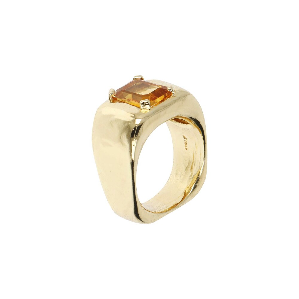 Bague Etrusca Cruise en bronze et citrine