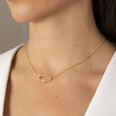 Collier Etrusca Gioielli Itaca en métal doré à l'or fin 18 carats