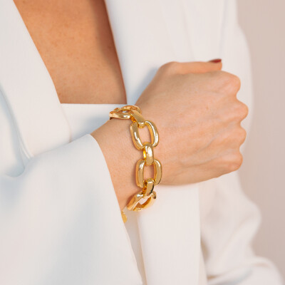 Bracelet Etrusca Gioielli Itaca en métal doré à l'or fin 18 carats