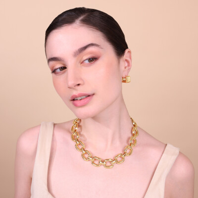 Collier Etrusca Gioielli Itaca en métal doré à l'or fin 18 carats
