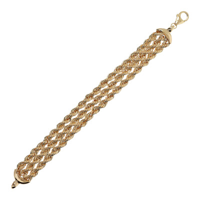Bracelet Etrusca Gioielli Itaca en métal doré à l'or fin 18 carats