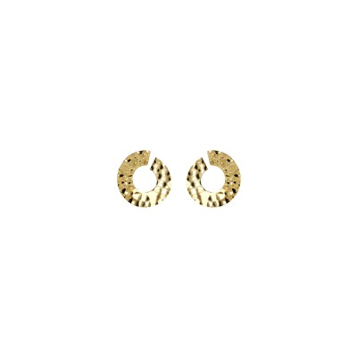 Boucles d'oreilles pendantes Etrusca Gioielli Itaca en métal doré à l'or fin 18 carats et rhodium