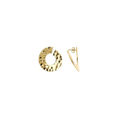 Boucles d'oreilles pendantes Etrusca Gioielli Itaca en métal doré à l'or fin 18 carats et rhodium