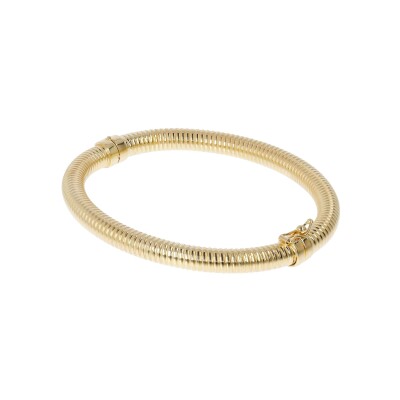 Bracelet jonc Etrusca Gioielli Itaca en métal doré à l'or fin 18 carats, taille S