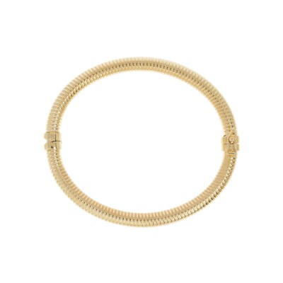 Bracelet jonc Etrusca Gioielli Itaca en métal doré à l'or fin 18 carats, taille S