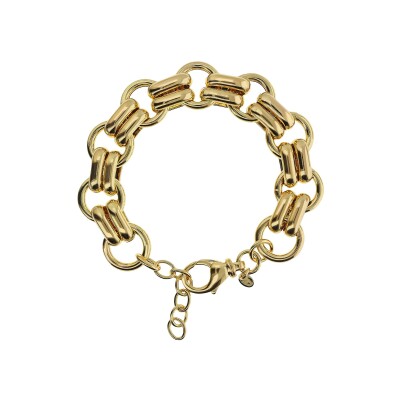 Bracelet Etrusca Gioielli Itaca en métal doré à l'or fin 18 carats, taille L