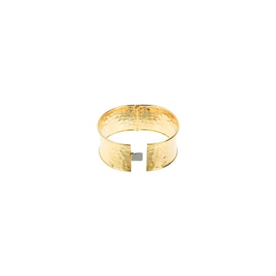 Bracelet jonc Etrusca Gioielli Itaca en métal doré à l'or fin 18 carats, taille S/M