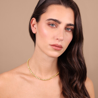 Collier Etrusca Gioielli Itaca en métal doré à l'or fin 18 carats